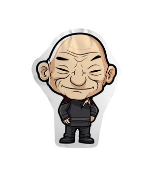 Poduszka Chibi Star Trek - Jean-Luc Picard