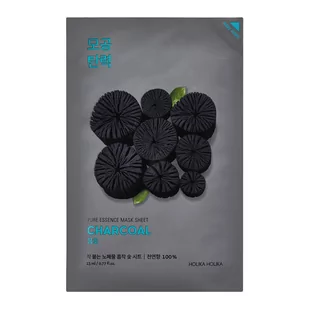 Holika Pure Essence Mask Sheet Charcoal Maska w płachcie HOLIKA_PURE ESSENCE CHARCO - Maseczki do twarzy - miniaturka - grafika 1