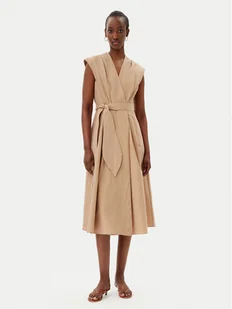 Marella Sukienka letnia Ossola 2513221172200 Brązowy Regular Fit - Sukienki - miniaturka - grafika 1