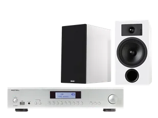 Rotel A12 MkII (srebrny) + Tesi 3 (biały) - Zestawy stereo - miniaturka - grafika 1