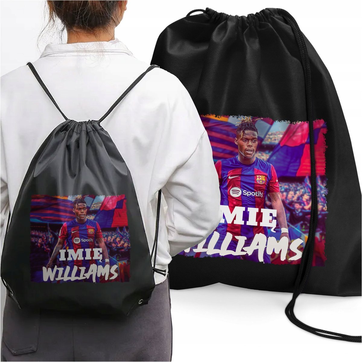 WOREK NA BUTY PLECAK NICO WILLIAMS YAMAL FC BARCA PREZENT DZIECKA DO SZKOŁY