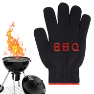 Akcesoria do grilla - RĘKAWICA do GRILLA grillowania czarna KUCHENNA BBQ - miniaturka - grafika 1