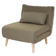 Sofy i kanapy - Sofa rozkładana HWC-D35, sofa rozkładana fotel fotel rozkładany fotel młodzieżowy fotel fotel, tkanina ~ zielony - miniaturka - grafika 1