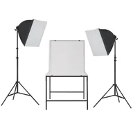 Inne akcesoria studyjne - vidaXL Zestaw studyjny  Zestaw oświetleniowy softbox do studia ze stołem fotograficznym 190212 - miniaturka - grafika 1