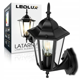 Lampa elewacyjna LED zewnętrzna kinkiet ogrodowy LATARNIA Nowoczesna E27 - Lampy ogrodowe - miniaturka - grafika 1