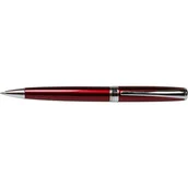 Długopisy - Długopis obrotowy 30B400L Titanum metalowy czerwona obudowa srebrne wykończenie niebieski wkład 0,7 mm - miniaturka - grafika 1