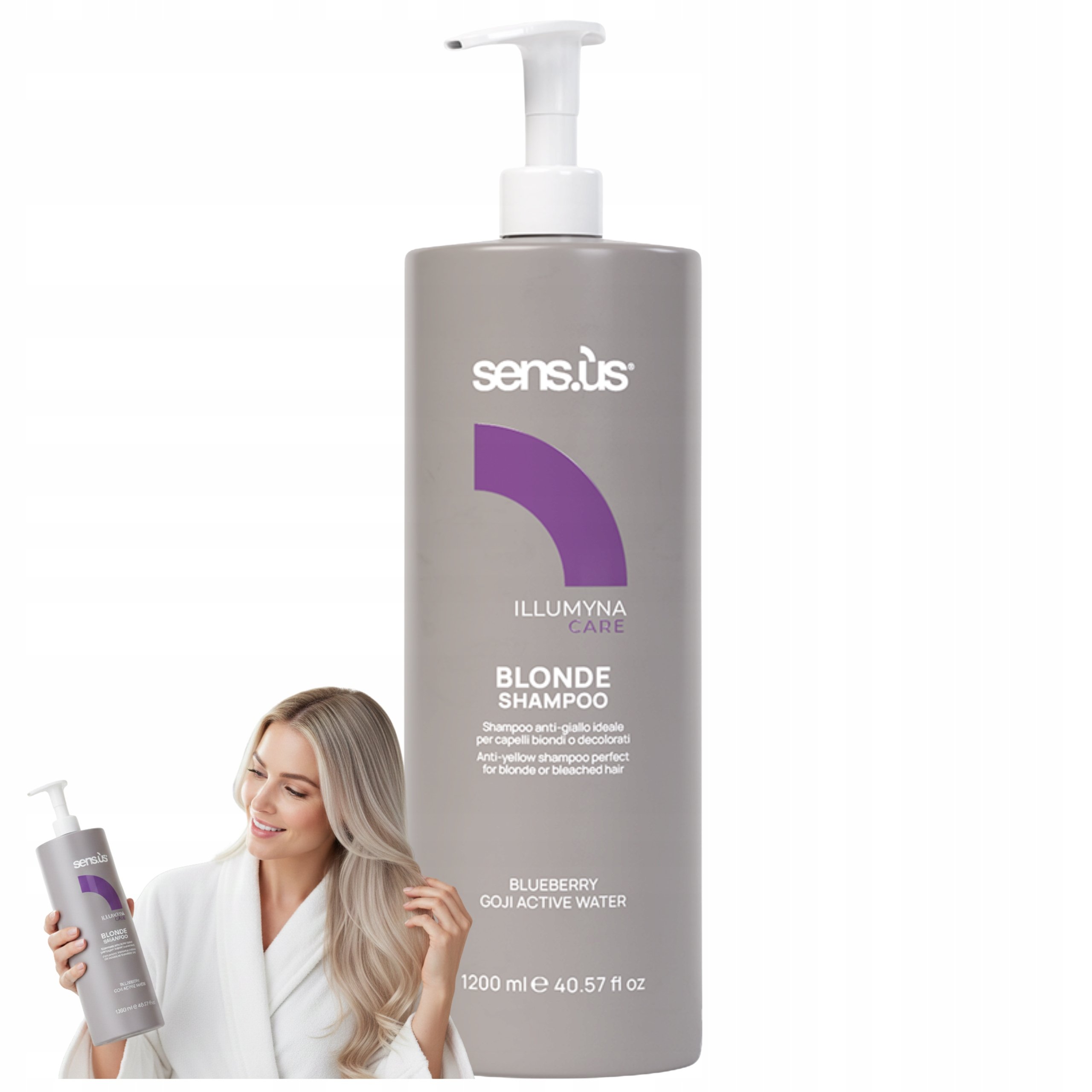 Szampon do włosów blond Sensus Illumyna Care Blonde Shampoo 1200ml