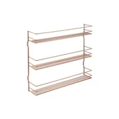 Pojemniki na przyprawy - 3-poziomowa półka wisząca na przyprawy w kolorze miedzi Metaltex - miniaturka - grafika 1