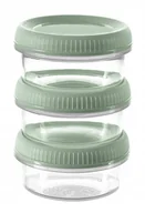 Pojemniki kuchenne - Pojemnik na żywność Curver Smart To Go Eco Line 3 x 0,15L - miniaturka - grafika 1
