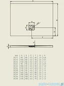Brodziki prysznicowe - Riho Brodzik kwadratowy BASEL 412 90x90x4,5cm DC22 - miniaturka - grafika 1