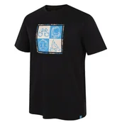 Koszulki sportowe męskie - Koszulka męska Husky Square M Rozmiar: L / Kolor: czarny - miniaturka - grafika 1