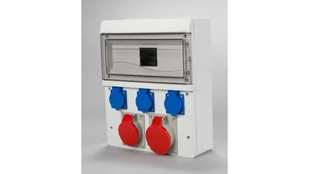 Tarel Zestaw zasilający 2x32A/400V 5P + 3x16A/250V 13-mod IP44 6636-000 6636-000 - Rozdzielnie elektryczne - miniaturka - grafika 1