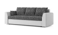 Sofy i kanapy - Kanapa rozkładana z funkcją spania, Paul, 230x90x75 cm, biel, popiel - miniaturka - grafika 1