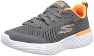 Sneakersy damskie - Skechers Go Run 400 V2 sneakersy chłopięce, Charcoal Orange Textile Trim, 33.5 EU - miniaturka - grafika 1
