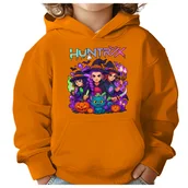 Bluzy dla dziewczynek - BLUZA DZIECIĘCA HUNTRIX HALLOWEEN 134-140 Z KAPTUREM BAWEŁNIANA JAKOŚĆ - miniaturka - grafika 1