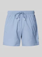 Kąpielówki męskie - Spodenki kąpielowe o kroju regular fit z nadrukiem z logo model ‘Iconic’ - miniaturka - grafika 1