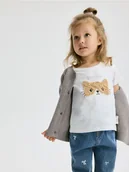 Bluzki dla niemowląt - Reserved - T-shirt z aplikacją - złamana biel - miniaturka - grafika 1