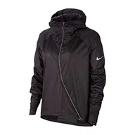 Kurtki damskie - Nike W Nk Shld Jkt Hd Runway damska kurtka sportowa. czarny black/(reflective silv) M - miniaturka - grafika 1