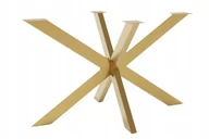 Meble modułowe i akcesoria - Noga Metalowa do Stołu Biurka Blatu 150 x 83 cm Pająk LOFT ZŁOTY - miniaturka - grafika 1