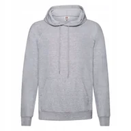 Bluzy męskie - Lekka Bluza Męska Z Kapturem Lightweight Hooded Sweat Heather Grey r. M - miniaturka - grafika 1