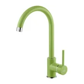 Baterie kuchenne - Deante Bateria zlewozmywakowa z wylewką U zielona Mango - miniaturka - grafika 1