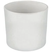 Donice - Ceramik Osłonka doniczki ceramiczna Walec 32cm biała struktura - miniaturka - grafika 1