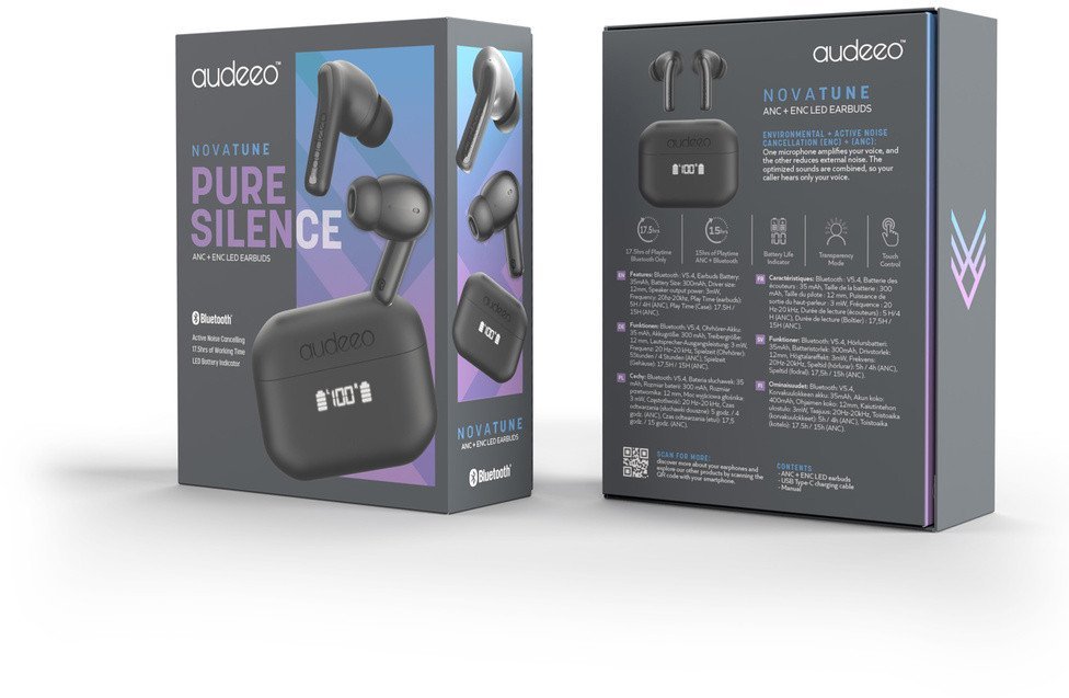 Audeeo TWS Novatune czarne