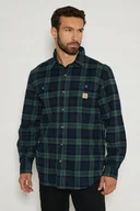Koszule męskie - Koszula Flanelowa Carhartt Heavyweight Plaid Shirt - miniaturka - grafika 1