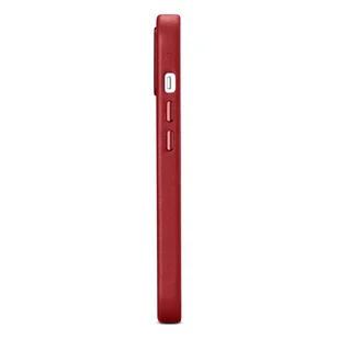 iCarer Case Leather pokrowiec etui z naturalnej skóry do iPhone 14 Plus czerwony (kompatybilne z MagSafe) - Etui i futerały do telefonów - miniaturka - grafika 4