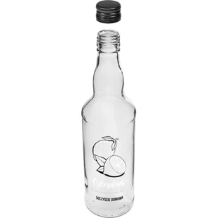 Butelka 0,5 l z zakrywką nadruk Cytrynówka - Domowy wyrób alkoholu - miniaturka - grafika 1