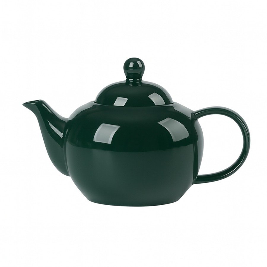 Bisette CIEMNO ZIELONY ceramiczny dzbanek zaparzac Bisette DARK GREEN ceramic TEAPOT with stel filter