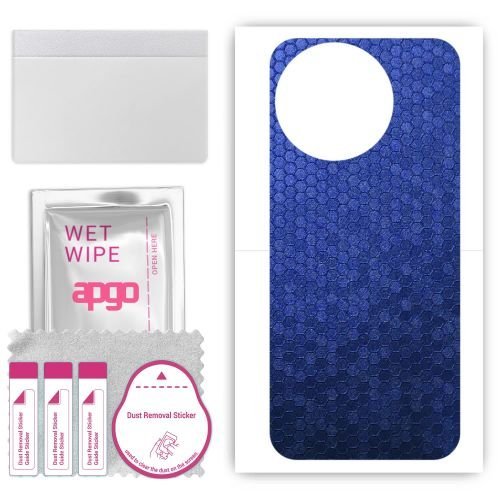 folia naklejka skórka strukturalna na TYŁ do Vivo Y200i - Plaster Miodu Niebieski - apgo SKINS