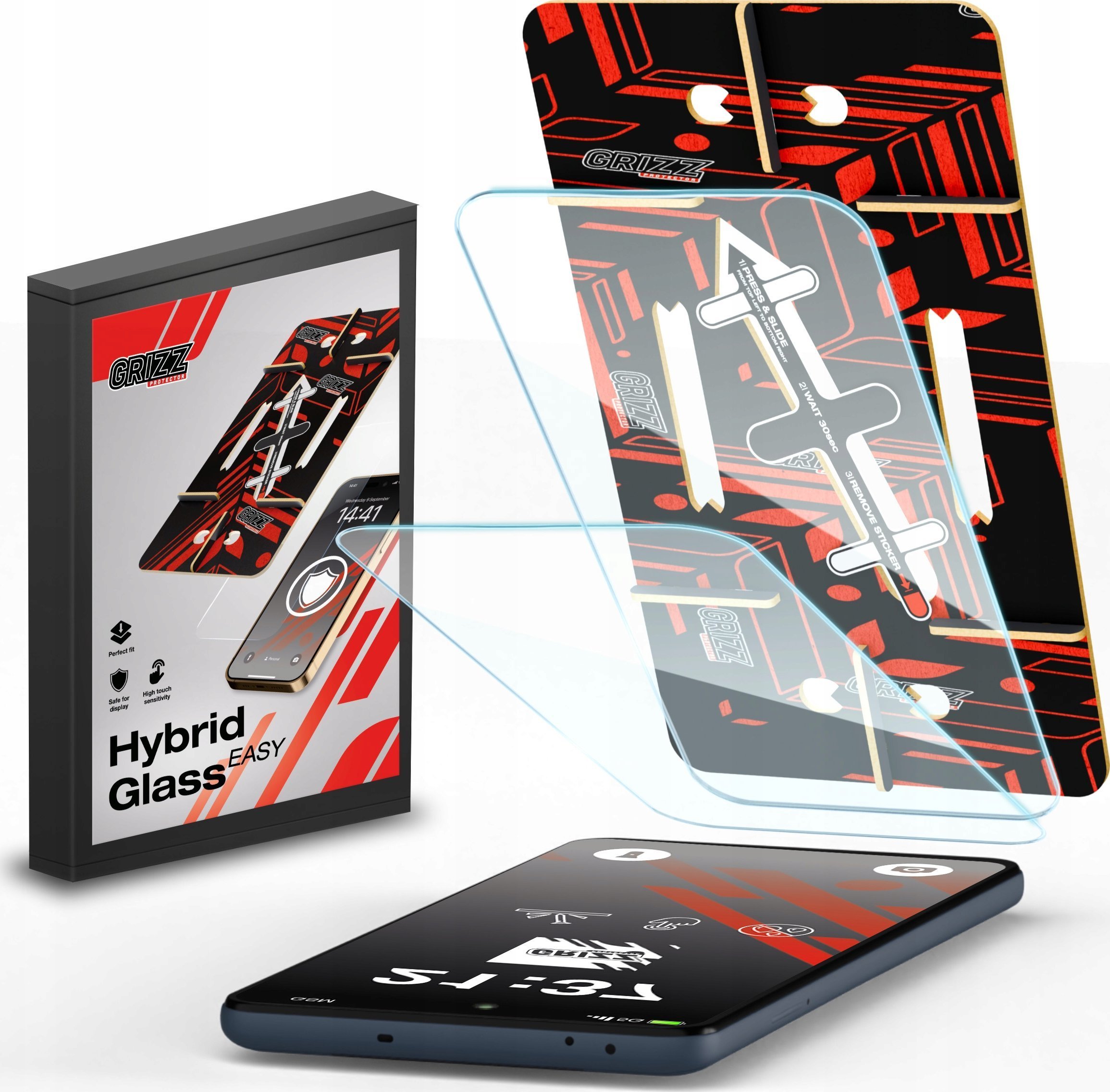 Szkło hybrydowe GrizzGlass HybridGlass Easy do Sony Xperia 1 VI [2 PACK]