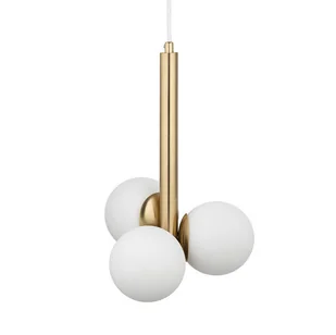 Lampa zwisająca Perla 40779 Sigma bubble do sypialni złota biała - Lampy sufitowe - miniaturka - grafika 1