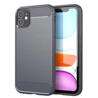 Etui i futerały do telefonów - Pokrowiec Etui Do Apple iPhone 11 w BRUSHED SZARY Pokrowiec Ochronny Obudowa Case Cover Cadorabo - miniaturka - grafika 1
