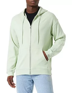 United Colors of Benetton Bluza męska bez kaptura, Zielony szałwiowy 1r9, XS - Bluzy męskie - miniaturka - grafika 1