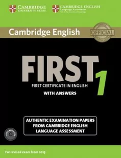 Cambridge University Press Cambridge English First 1 Authentic examination papers with answers + 2CD - Cambridge University Press - Książki do nauki języka angielskiego - miniaturka - grafika 1