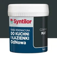 Farby wewnętrzne - Syntilor Tester farby renowacyjnej do kuchni i łazienki OdNowa Czarny mat 0.075 l - miniaturka - grafika 1