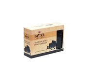 Mydła - Sattva Body Soap indyjskie mydło glicerynowe z węglem Charcoal 125g - miniaturka - grafika 1