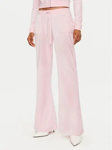 Juicy Couture Spodnie dresowe Caisa JCSEBJ008 Różowy Slim Fit - Spodnie sportowe damskie - miniaturka - grafika 1