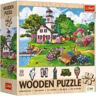 Puzzle - Puzzle drewniane 501 el. Letnia przystań Trefl - puzzle - miniaturka - grafika 1