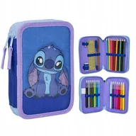 Piórniki - Stitch Piórnik Podwójny Z Wyposażeniem Sticz - miniaturka - grafika 1