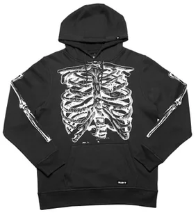 bluza męska FALLEN SKELETON HOODIE Black/White - Bluzy męskie - miniaturka - grafika 1