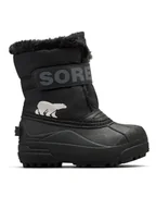 Buty dla chłopców - Sorel Śniegowce Snow Commander™ 2114101010 Czarny - miniaturka - grafika 1