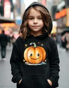 Bluzy dla dziewczynek - Bluza dziecięca z dynią - dziewczynka/chłopiec wzór dynia80 - miniaturka - grafika 1