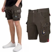Odzież taktyczna i umundurowanie - Spodenki Alpha Industries Crew Short Patch 186209 136 - Ciemnoszare  36 - miniaturka - grafika 1
