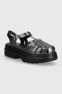Sandały damskie - Melissa sandały POSSESSION PLATFORM II AD damskie kolor srebrny na platformie M 35818 AX291 - miniaturka - grafika 1