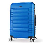 Walizki - Shaik SHAIK seria Classic JFK designerska twarda walizka na kółkach, walizka, 4 podwójne kółka, zamek szyfrowy, granatowy (niebieski) - SH007 SH007 - miniaturka - grafika 1