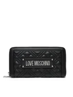 Portfele - LOVE MOSCHINO Duży Portfel Damski JC5600PP1MLA000B Czarny - miniaturka - grafika 1