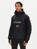 Kurtki męskie - Napapijri Kurtka anorak Rainforest Next Sum NP0A4ILW Czarny Loose Fit - miniaturka - grafika 1